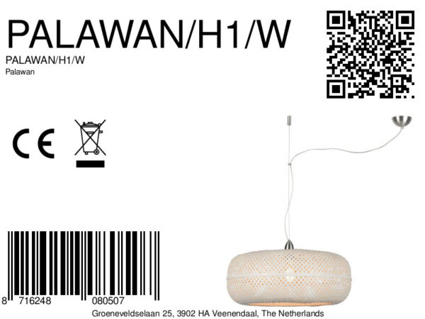 Bohemien hanglamp wit bamboe GOOD&MOJO Palawan - Image 10