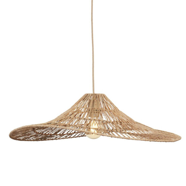 Rieten hoedvormige hanglamp naturel GOOD&MOJO Cuzco