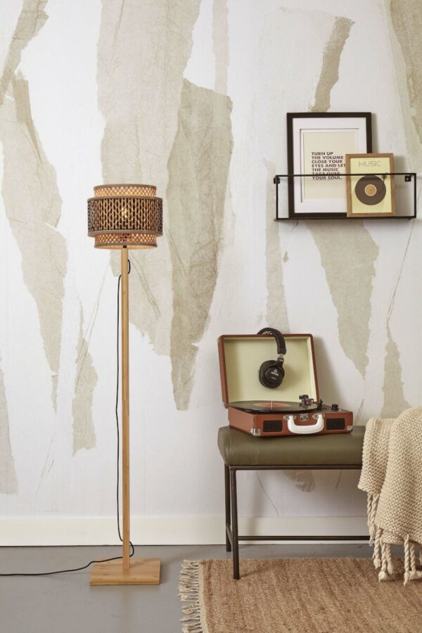 Bohemien vloerlamp naturel bamboe GOOD&MOJO Bhutan - Image 5