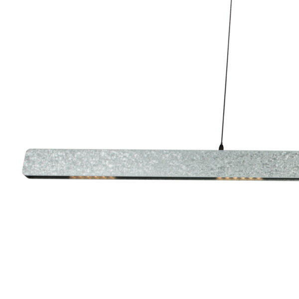 Staal-kleurige design hanglamp motiondimmer Steinhauer Fluxy - 120cm - Image 4