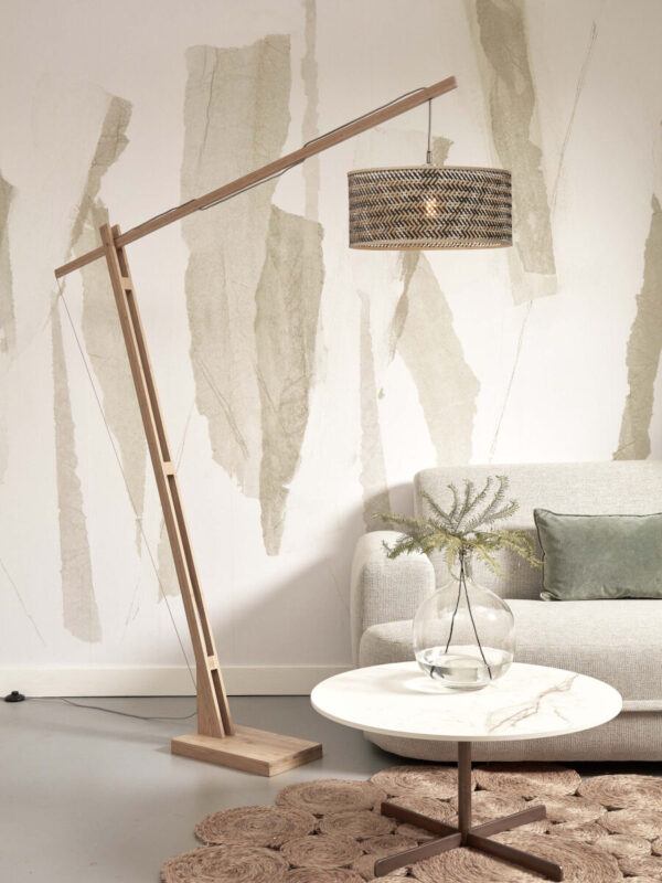 Naturel zwarte bamboe boheemse vloerlamp GOOD&MOJO Java - Image 2