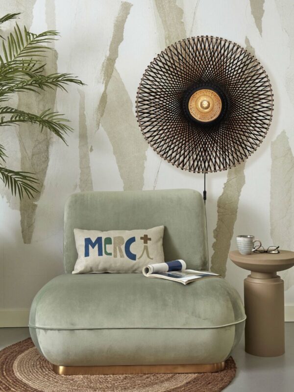 Naturel/zwarte bohemian bamboe wandlamp L GOOD&MOJO Kalimantan - Image 5