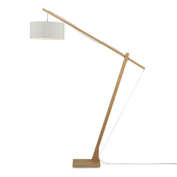 Grijze bamboe Scandinavische vloerlamp GOOD&MOJO Montblanc
