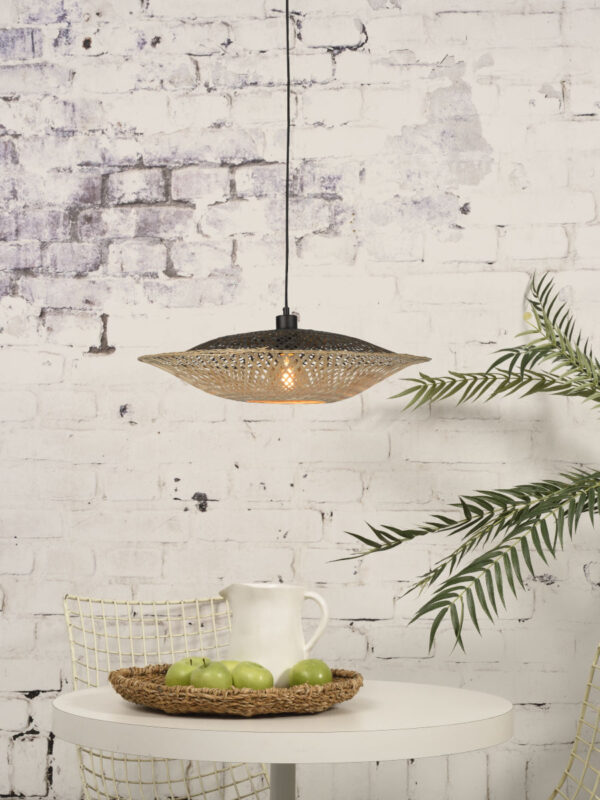 Zwart naturel bamboe hanglamp Boheems GOOD&MOJO Kalimantan - Image 5
