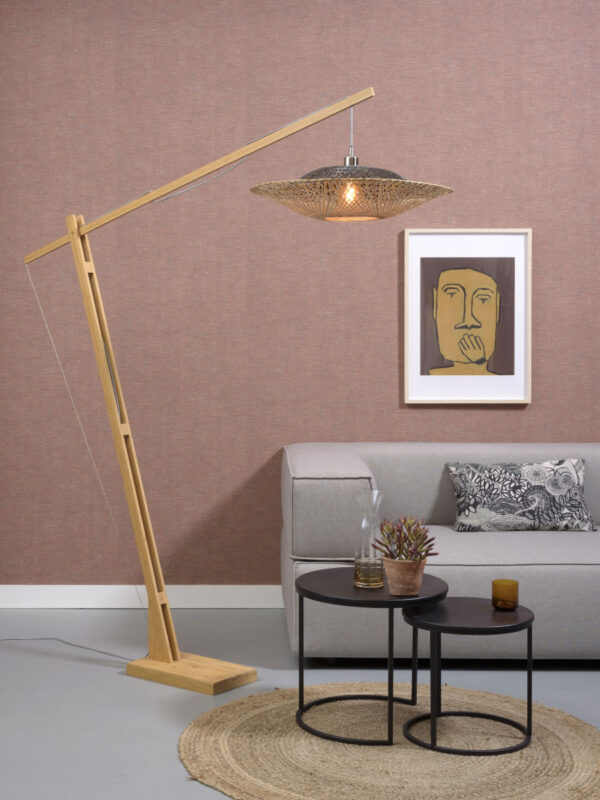 Bamboe Boheemse vloerlamp zwart naturel GOOD&MOJO Kalimantan - Image 5