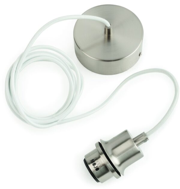 Metaal/bamboe hanglamp wit rond GOOD&MOJO Mekong - Image 4
