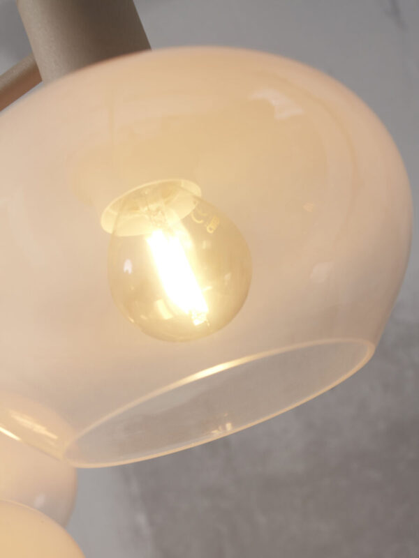 Witte moderne hanglamp metaal glas It's About RoMi Bologna - Image 3
