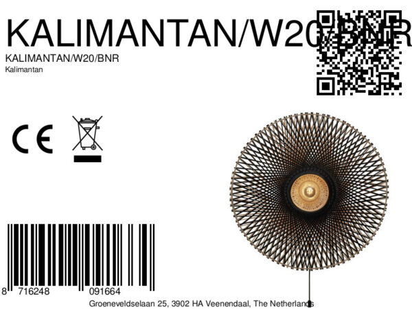 Naturel/zwarte bohemian bamboe wandlamp L GOOD&MOJO Kalimantan - Image 12