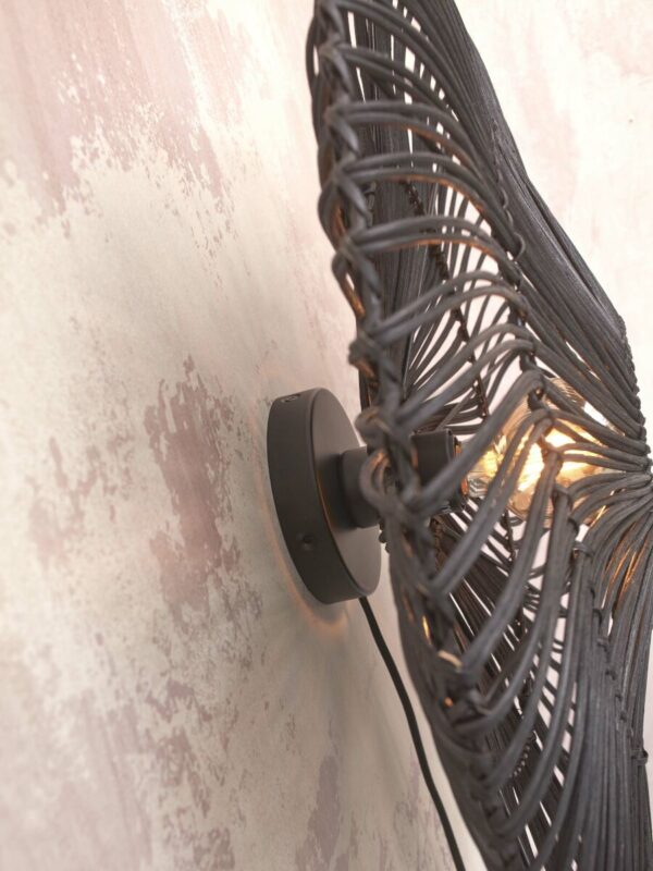 Boheemse wandlamp zwart rotan metaal GOOD&MOJO Zanzibar - Image 7