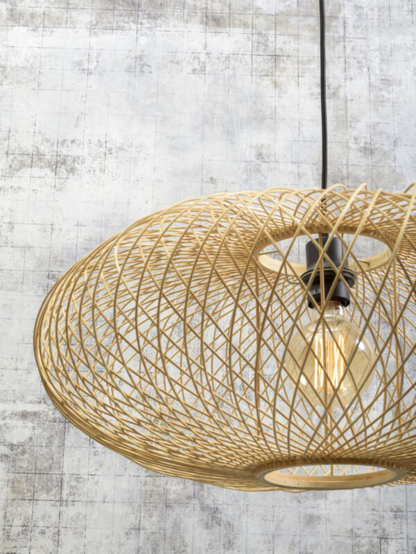 Naturel-naturel wandlamp gevlochten GOOD&MOJO Cango - Image 3