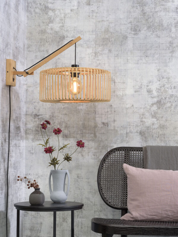 Naturel bamboe bohemian wandlamp GOOD&MOJO Bromo - Image 2