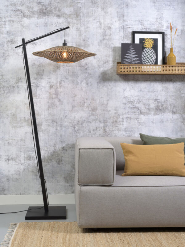 Zwarte vloerlamp ufo middelgroot GOOD&MOJO Bali - Image 2