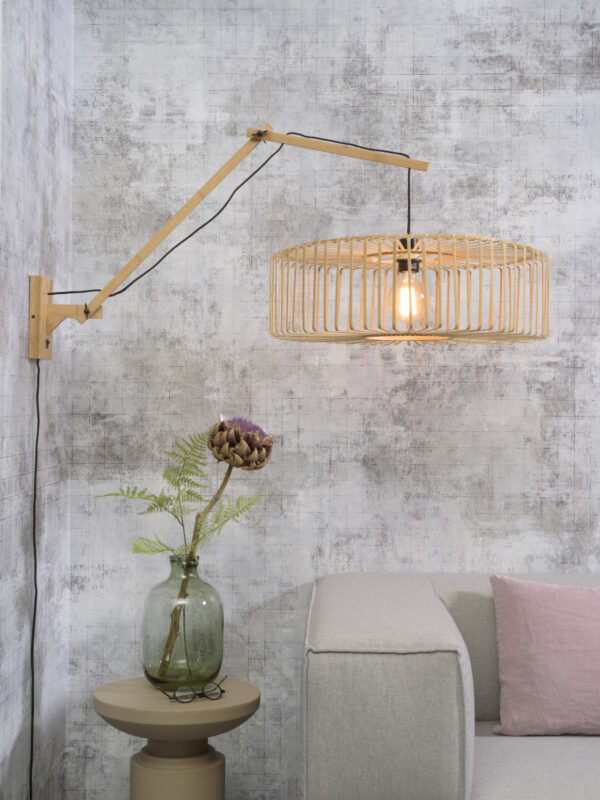 Bamboe naturel bohemian wandlamp GOOD&MOJO Bromo - Image 2