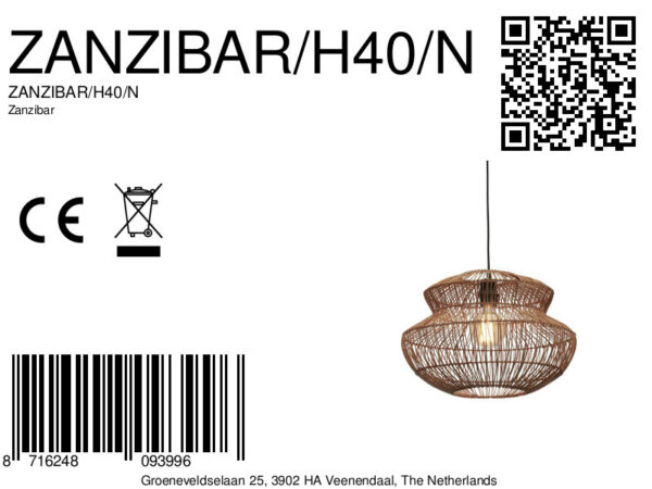 Metalen rotan naturel bohemian hanglamp GOOD&MOJO Zanzibar - Image 10