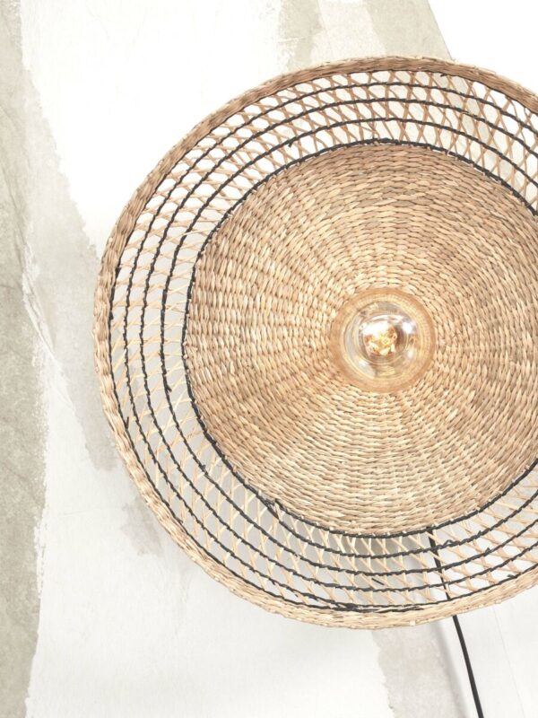 Zwarte wandlamp metaal seagrass bohemian GOOD&MOJO Pantanal - Image 3