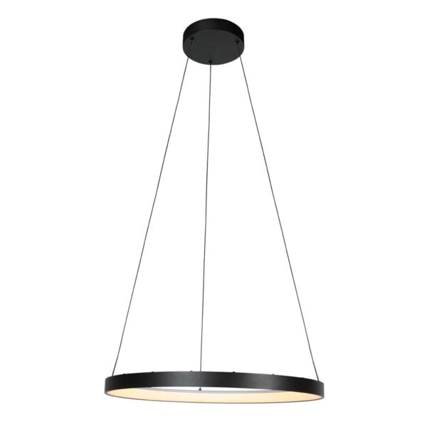 Zwarte minimalistische ring hanglamp Mexlite Circolare - Ø 58cm - Image 7
