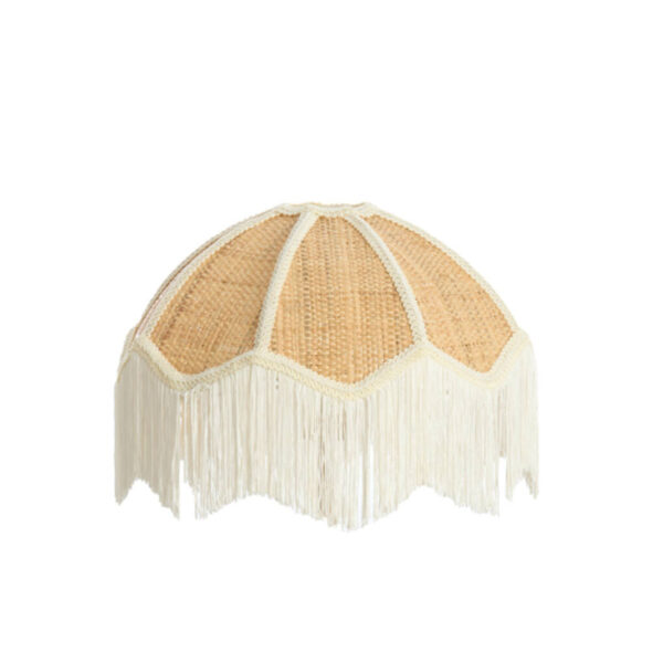Beige vintage raffia lampenkap Light & Living Malacia