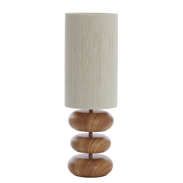 3-houtplateau japandi beige/naturel tafellamp Light & Living Danialo