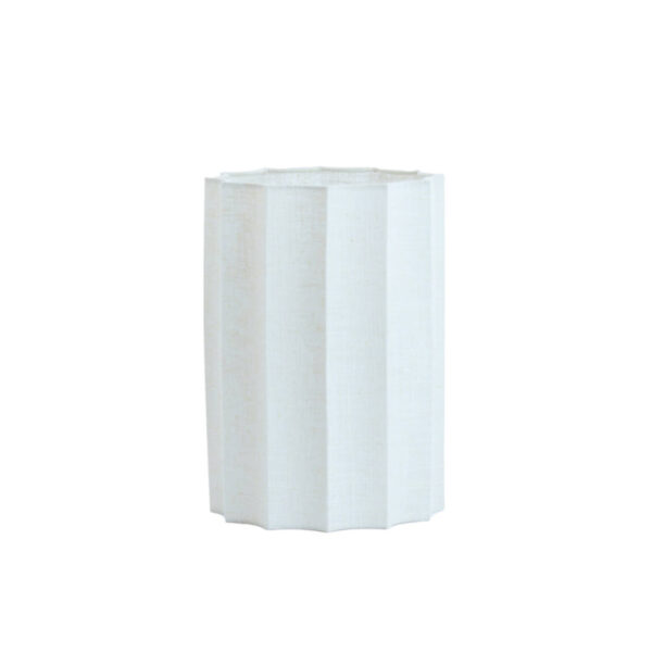 Witte hoge lampenkap geplooid Light & Living Disli