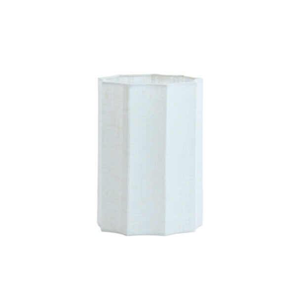Hoge witte lampenkap geplooid Light & Living Disli