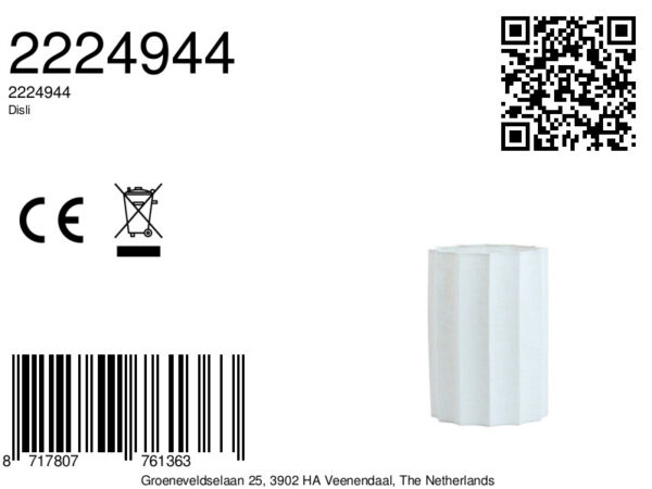 Witte hoge lampenkap geplooid Light & Living Disli - Image 2