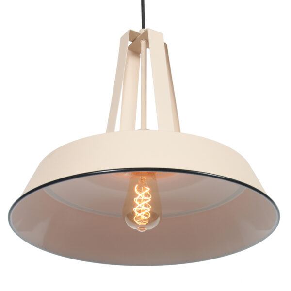 Cremekleurige trendy hanglamp Mexlite Eden - Ø 42cm - Image 5