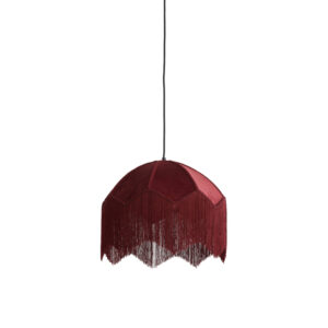 Vintage rode koepel hanglamp velvet Light & Living Malacia