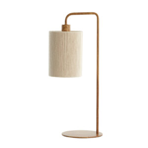 Tafellamp japandi beige/naturel gebogen Light & Living Donio