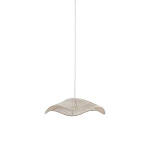 Beige organische hanglamp katoendraad Light & Living Rafa
