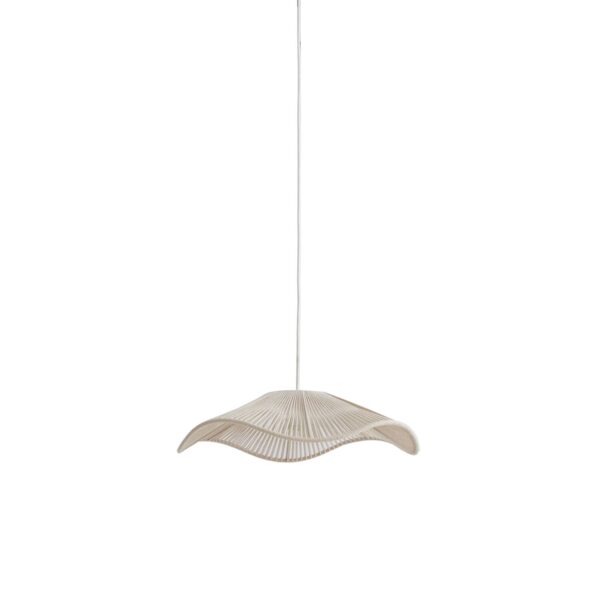 Beige organische hanglamp katoendraad Light & Living Rafa