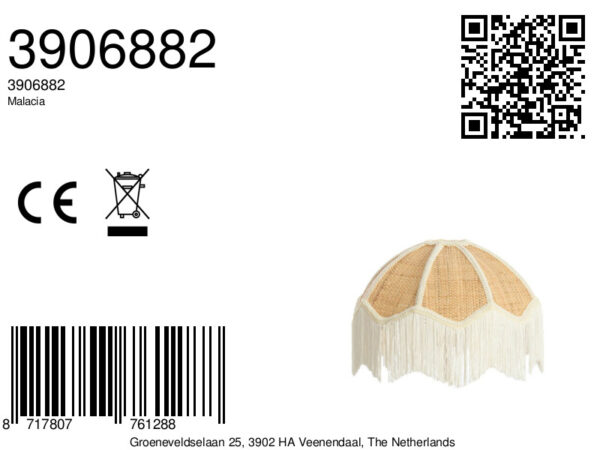 Beige vintage raffia lampenkap Light & Living Malacia - Image 2