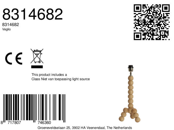 Tafellamp houten bollen naturel Light & Living Veglio - Image 2