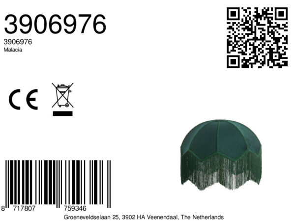 Vintage velvet lampenkap groen Light & Living Malacia - Image 2