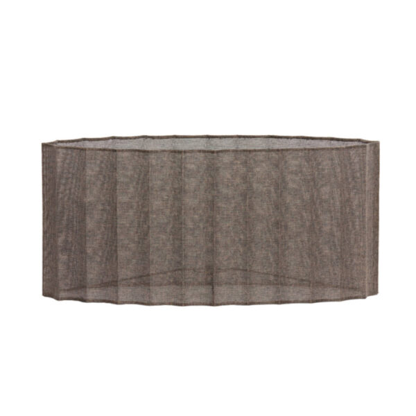 Lampenkap geplooid ovaal bruin Light & Living Disli