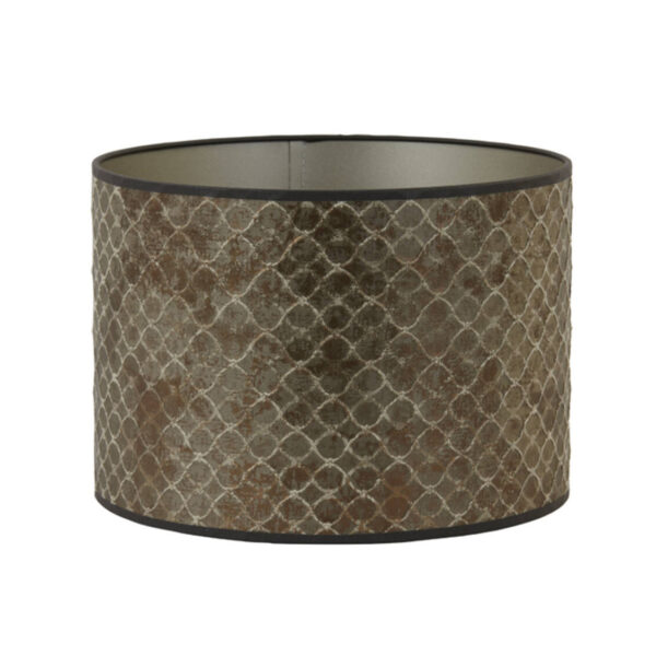 Velours lampenkap cilinder goudbruin Light & Living Elodi