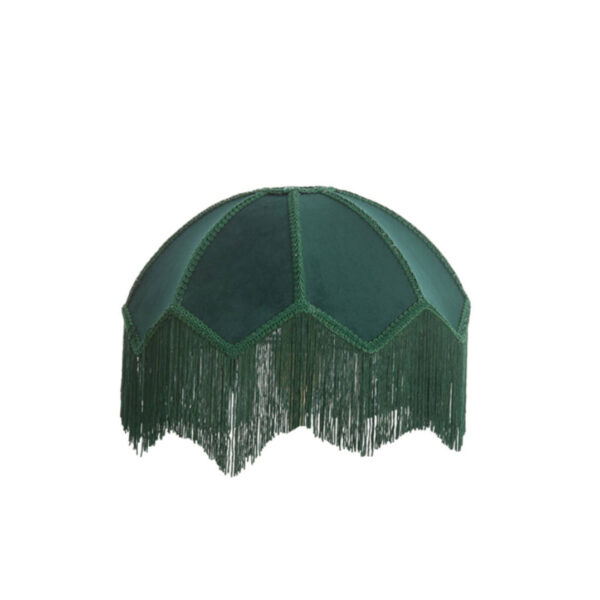 Groene vintage velvet lampenkap Light & Living Malacia