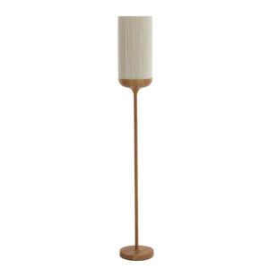 Beige/naturel rechte vloerlamp metaal Light & Living Dania