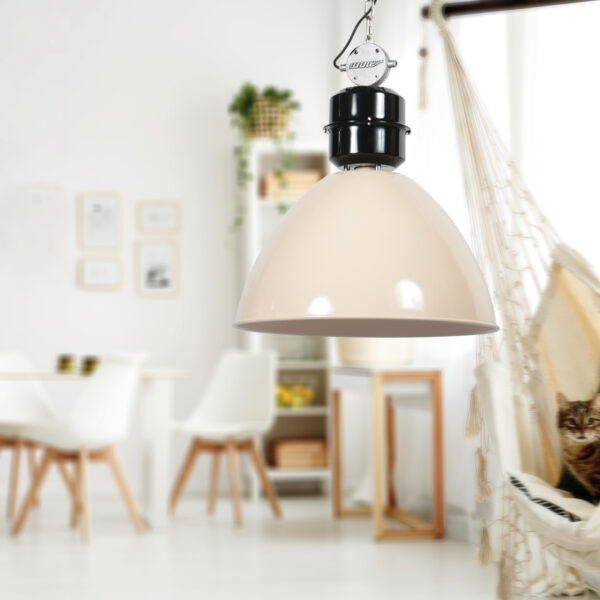 Grote industriële beige hanglamp Anne Lighting Frisk - Ø 50 cm - Image 3