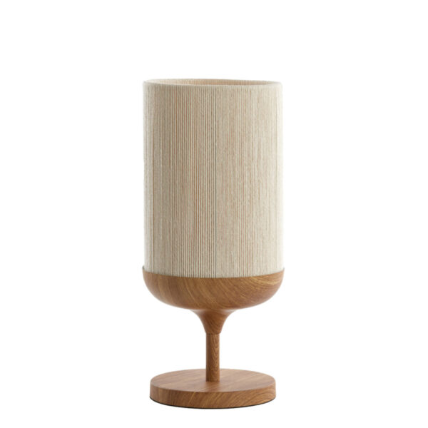 Bekervormige japandi tafellamp beige/naturel Light & Living Dania