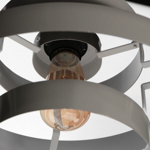 Grijze hanglamp open ringstructuur Steinhauer Halo Cirque - Image 4