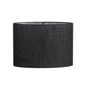 Zwarte jute ovale lampenkap Light & Living Sendai