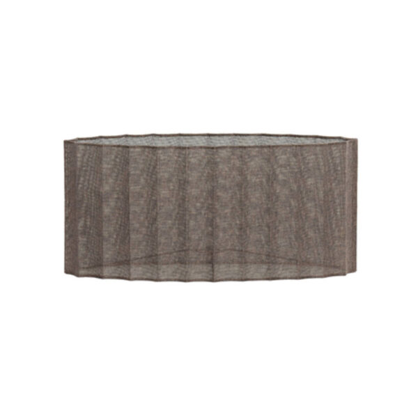 Bruine ovale lampenkap geplooid Light & Living Disli