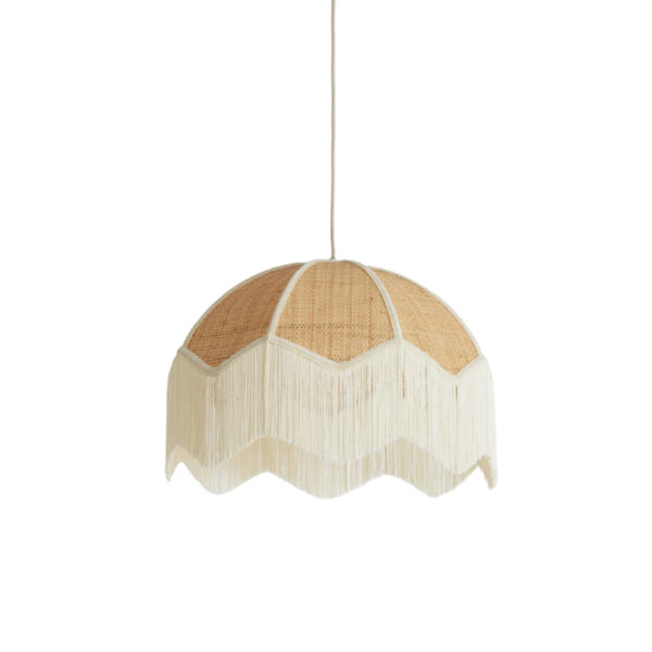 Raffia vintage hanglamp beige Light & Living Malacia