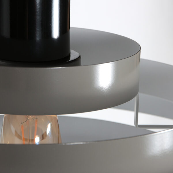 Grijze hanglamp open ringstructuur Steinhauer Halo Cirque - Image 5