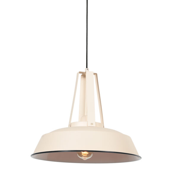 Cremekleurige trendy hanglamp Mexlite Eden - Ø 42cm