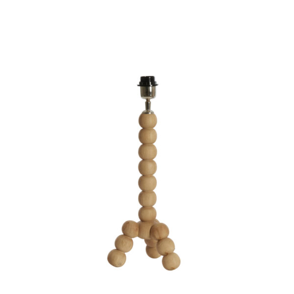 Tafellamp houten bollen naturel Light & Living Veglio
