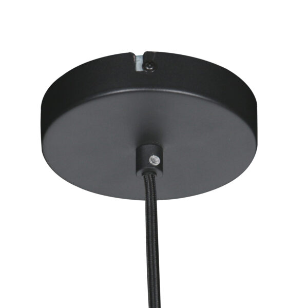 Retro zwarte hanglamp met openringstructuur Steinhauer Halo Cirque - Image 11