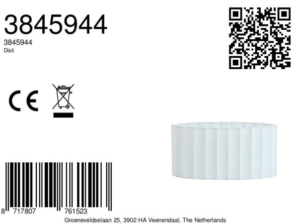 Witte ovale geplooide lampenkap Light & Living Disli - Image 2