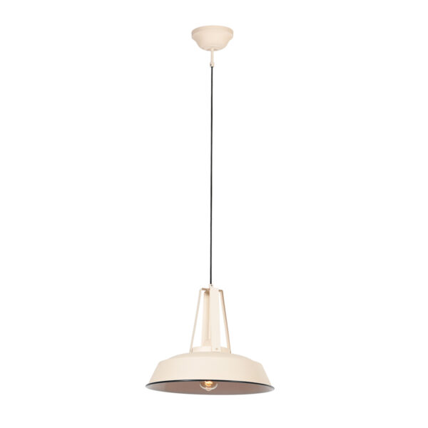 Cremekleurige trendy hanglamp Mexlite Eden - Ø 42cm - Image 2