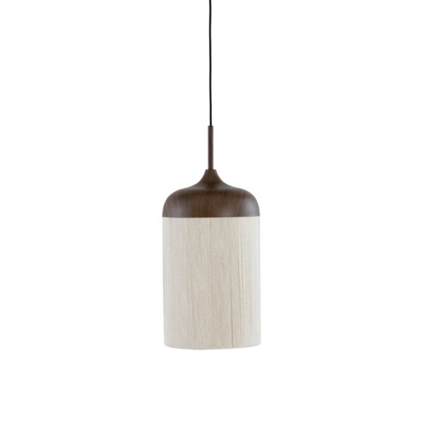 Hanglamp katoendraad bekervorm naturel/bruin Light & Living Dania